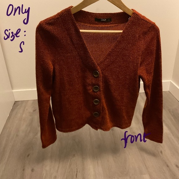 Red/Marion Cárdigan with Buttons - Picture 1 of 2